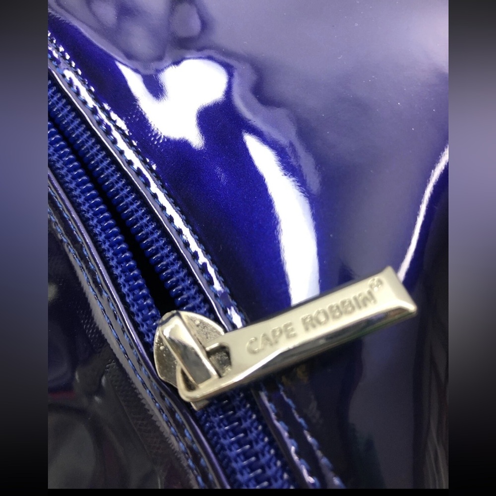 Cape Robbin Shiny Navy Heeled Boots - Picture 5 of 6